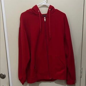 Fruit of the Loom Red Hoodie